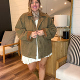 The Traveler Olive Brown Collared Jacket