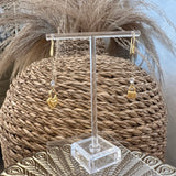 Heart + Lock Charm Earrings