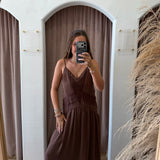 Pictures With You Lace Maxi Dress - Brown