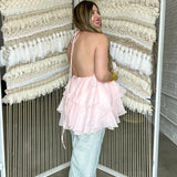 Rosey Rosette Ruffle Statement Tank Top