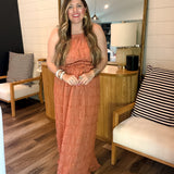 Woodstock Maxi Skirt - Rust