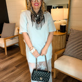 Members Only Lace Dress - Blue