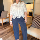 Ivory Lace Atelier Blouse Top