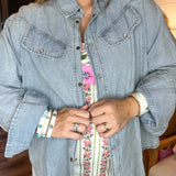 Lennox Light Wash Pearl Snap Shirt