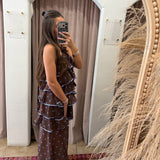 Ruffle Me Up Polka Dot Maxi Dress