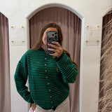 Piper Cardigan - Christmas Green