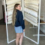 USA Half Zip Oversized Sweater