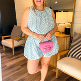 Pouty Polka Dot Skirt - Blue + White