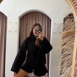 Yours Truly Sweater Set - Black