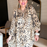 Snow Leopard Bias Maxi Skirt