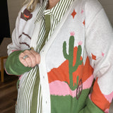 Wild West Threads Sweater Cardigan - Beige