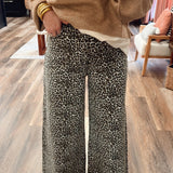 Lauren Leopard Wide Leg Pants