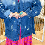I Saw the Sun Denim Star Jacket