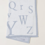 Cozy Chic ABC Blanket - Ocean + Cream