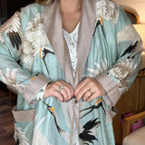 Birds Of A Feather Kimono - Aqua