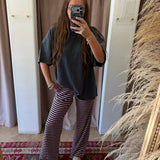 The Big Chill Stripe Lounge Pants - Berry