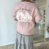 Found My Cowboy Cardigan - Dusty Pink