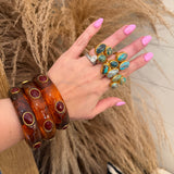 Resin Bangles - Brown