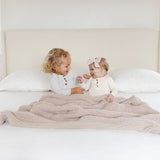 Chenille Small Blanket - Oatmeal