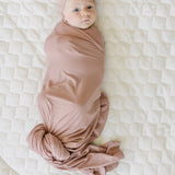 Dusty Rose Bamboo Stretch Swaddle