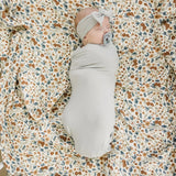 Stone Bamboo Stretch Swaddle