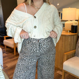 Lauren Leopard Wide Leg Pants