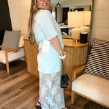 Members Only Lace Dress - Blue