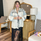 Leopard Garden Patchwork Shacket