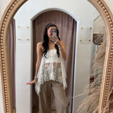 Mooncharm Mesh Hankie Cami Top