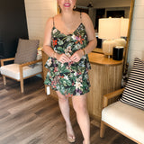 Suarez Ruffle Dress - Jungle Mirage