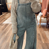 Snowflake Pinstriped Jumpsuit Overalls
