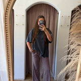 The Big Chill Stripe Lounge Pants - Berry