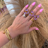 Triple Pink Rings