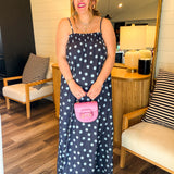 Dolly Polka Dot Maxi Dress - Blue