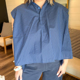 Electric Navy Stripe Top