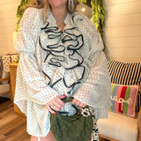 Darling Dot Ruffle Blouse