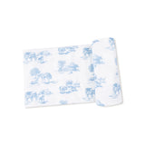 Swaddle Blanket - Farm Toile Blue