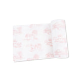 Swaddle Blanket - Farm Toile Pink