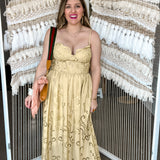 Olive You Eyelet Maxi Dress