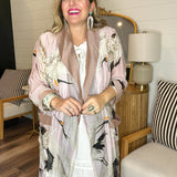 Birds Of A Feather Kimono - Pink