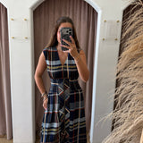 Rodeo Drive Plaid Zipper Dress