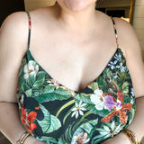 Suarez Ruffle Dress - Jungle Mirage