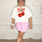 Pickle Baller Houndstooth Pink Skort