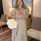 Chocolate Plaid Maxi Skirt