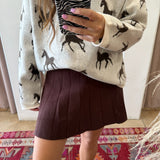 Roaming Horses Shadows Sweater - Cream