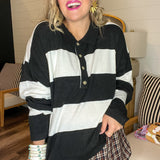 Varsity in Vouge Striped Sweater