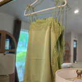 Delicate Lace Cami - Matcha