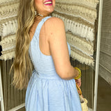 Pretty Please Skort Dress - Blue