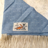 Outlaw Fringe Bandana - Denim Blue