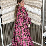 Jungle Leopard Button Up Kimono Dress